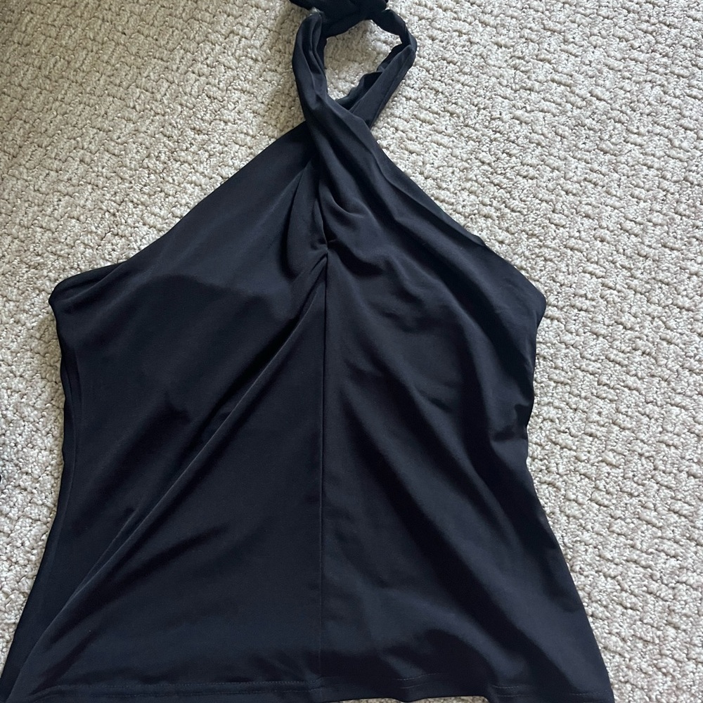 Halogen Black Halter Top